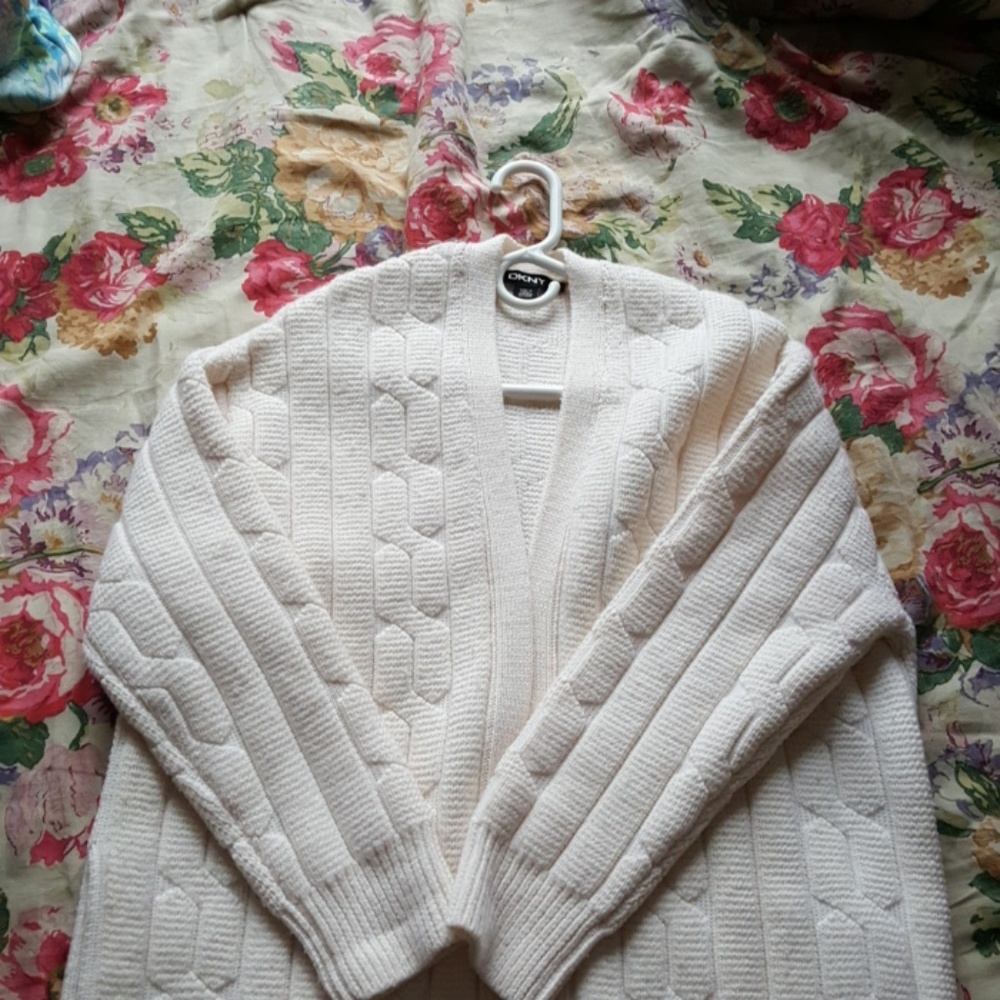 DKNY long wool sweater